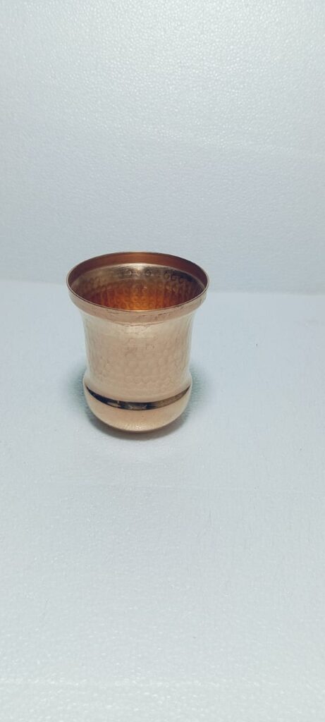 Copper Hammered Glass
