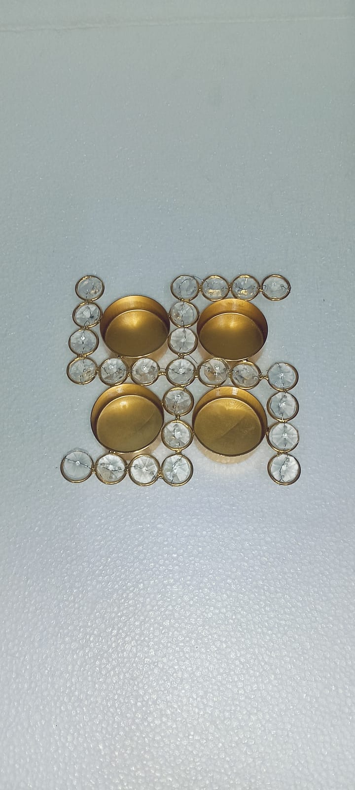 Crystal Swastik Diya