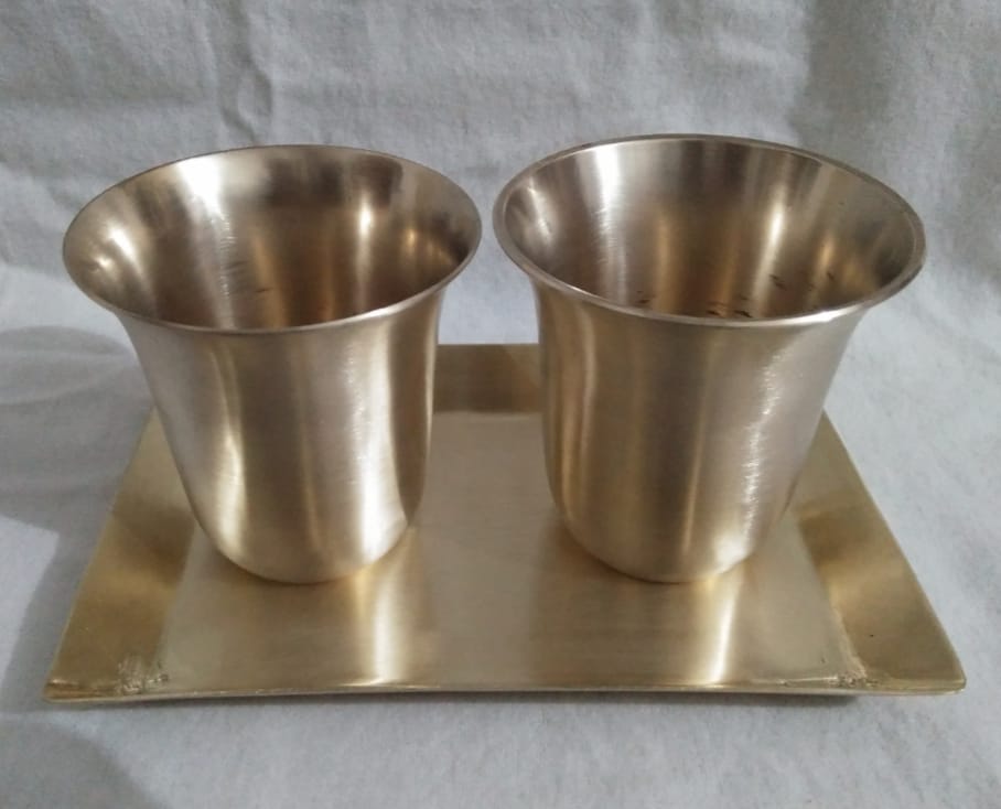 Brass Glass Set