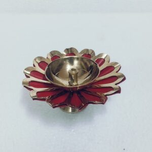 Metal Lotus Diya