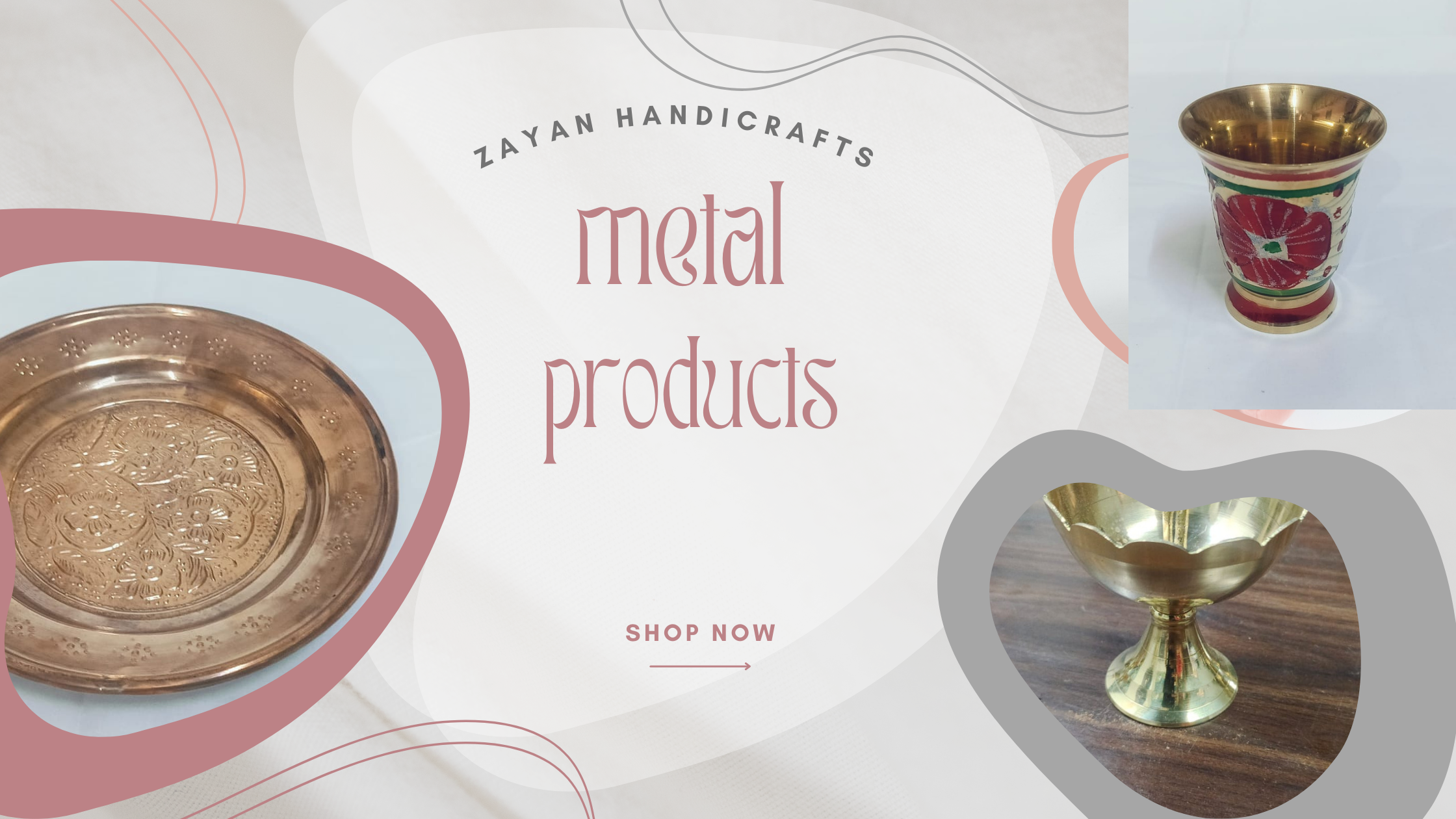 gray pink modern new collection sale website shop blog banner