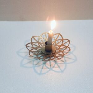 Iron candle stand